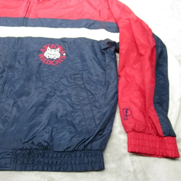 Arizona Wildcats Jacket Mens XL Pro Player Blue Full Zip Water Resistant VTG 90s